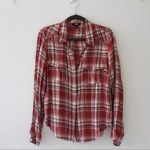 PAIGE flannel top